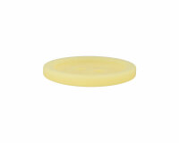 Kunststoffknopf PASTELL mit leichtem Glanz, Union Knopf pastellgelb 11 mm