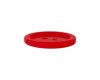Kunststoffknopf PASTELL mit leichtem Glanz, Union Knopf rot 15 mm