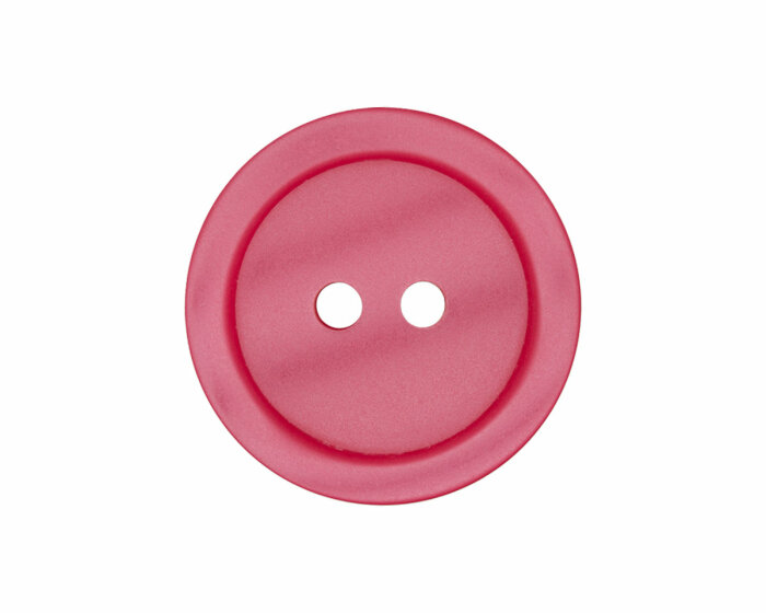Kunststoffknopf PASTELL mit leichtem Glanz, Union Knopf pink 11 mm