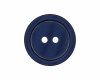 Kunststoffknopf PASTELL mit leichtem Glanz, Union Knopf dunkelblau 11 mm