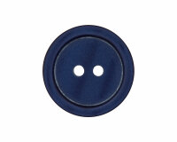 Kunststoffknopf PASTELL mit leichtem Glanz, Union Knopf dunkelblau 15 mm