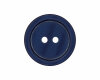 Kunststoffknopf PASTELL mit leichtem Glanz, Union Knopf dunkelblau 18 mm