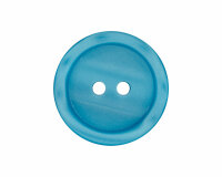 Kunststoffknopf PASTELL mit leichtem Glanz, Union Knopf pertrol 11 mm