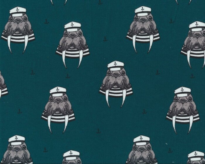 Bio-Sweatstoff CAPTAIN WALRUS, petrol
