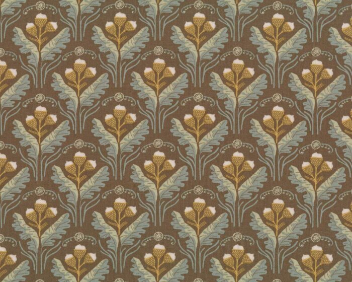 Patchworkstoff BLACK FOREST, Eichel-Ornamente, Dear Stella