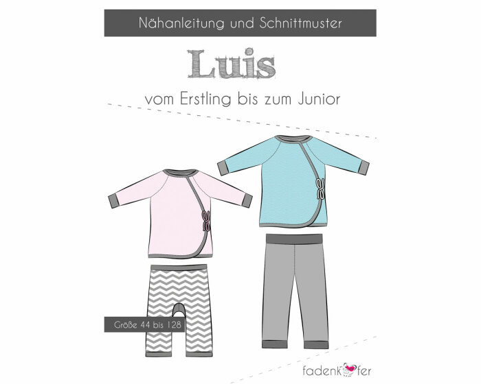 Kinder-Schnittmuster Erstlingsset LUIS, fadenkäfer