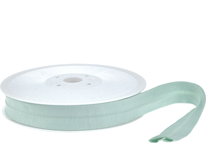 Baumwolljersey-Schrägband ELASTIC, einfarbig, 20 mm lindgrün
