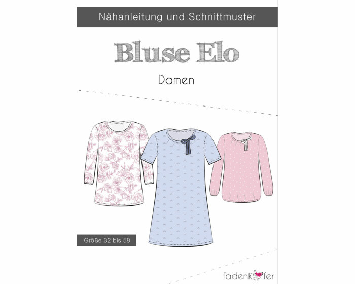 Damen-Schnittmuster Bluse ELO, fadenkäfer