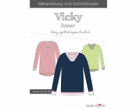 Damen-Schnittmuster Pullover VICKY, fadenkäfer