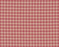 Baumwoll-Webstoff NORDSÖ, Landhaus-Karo, natur-rot