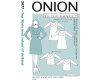 1 Ansichtsexemplar Kleid mit Volant, Schnittmuster ONION 2077