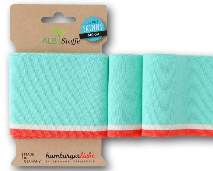 Bio-Bündchen CUFF ME SKINNY, mintgrün, Albstoffe
