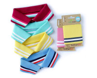 Polokragen zum Annähen POLO ME UNI, pastellrot, Albstoffe S, 38 cm