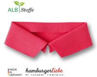 Polokragen zum Annähen POLO ME UNI, pastellrot, Albstoffe L, 43 cm