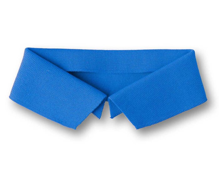 Polokragen zum Annähen POLO ME UNI, blau, Albstoffe