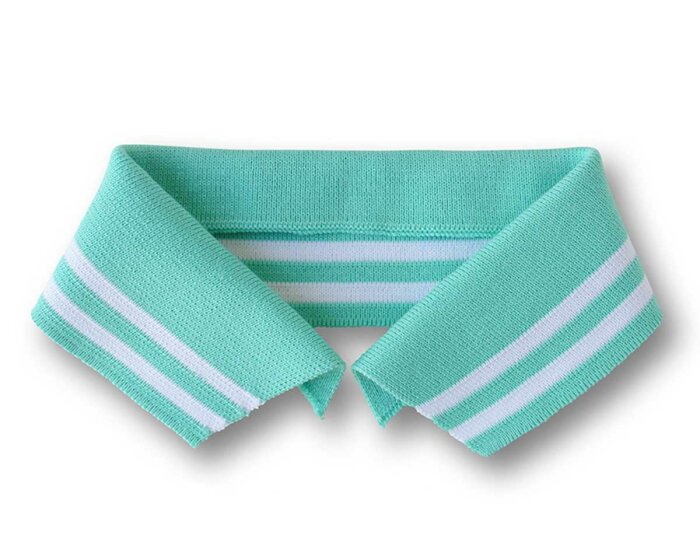 Polokragen zum Annähen POLO ME COLLEGE, mintgrün, Albstoffe S, 38 cm