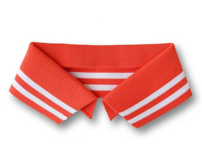 Polokragen zum Annähen POLO ME COLLEGE, orange, Albstoffe S, 38 cm