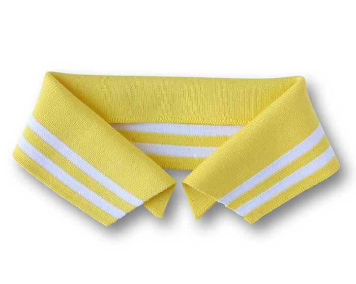 Polokragen zum Annähen POLO ME COLLEGE, gelb, Albstoffe L, 43 cm