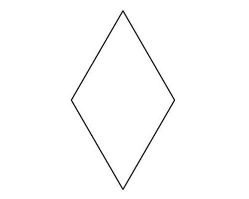 Papierschablone 6-POINTED-STAR (RAUTE), Paper-Piecing, 100 Stück, 5 Größen 1 1/4 Inch