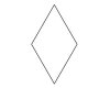 Papierschablone 6-POINTED-STAR (RAUTE), Paper-Piecing, 100 Stück, 5 Größen 1 1/4 Inch