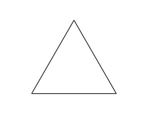 Papierschablone TRIANGLE, Paper-Piecing, 100 Stück, 2 Größen 1 1/4 Inch