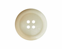 Kunststoffknopf in Steinnussoptik, matt, Union Knopf wollweiß 15 mm