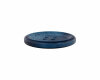 Kunststoffknopf in Steinnussoptik, matt, Union Knopf blau 15 mm