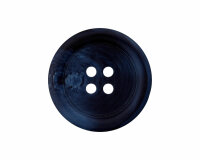 Kunststoffknopf in Steinnussoptik, matt, Union Knopf dunkelblau 15 mm