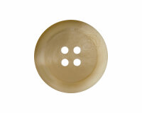 Kunststoffknopf in Steinnussoptik, matt, Union Knopf creme 20 mm