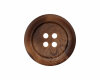 Kunststoffknopf in Steinnussoptik, matt, Union Knopf braun 25 mm