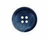 Kunststoffknopf in Steinnussoptik, matt, Union Knopf blau 25 mm