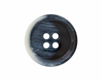 Kunststoffknopf FELLOPTIK, glänzend, Union Knopf marineblau 20 mm
