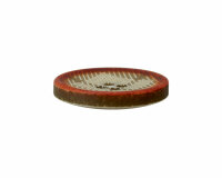 Kunststoffknopf mit dezentem Karo-Muster, Union Knopf grün 20 mm