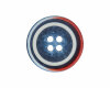 Kunststoffknopf ANTIKLOOK, Union Knopf blau 20 mm