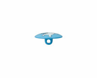 Kinderknopf KATZE MIAU, Union Knopf blau