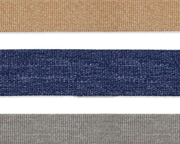 Meliertes Gurtband JEANS grau 40 mm