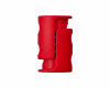 Doppelkordelstopper Durchlass 6 mm, Union Knopf rot