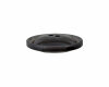 Kunststoffknopf UFO, gläserne Optik, Union Knopf dunkellila 12 mm
