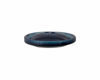 Kunststoffknopf UFO, gläserne Optik, Union Knopf petrol 12 mm