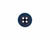 Kleiner Kunststoffknopf, matt schimmernd, Union Knopf blau 9 mm