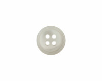 Kleiner Kunststoffknopf, matt schimmernd, Union Knopf natur 11 mm