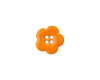 Kokosknopf Blume HAWAII, lackiert, Union Knopf orange