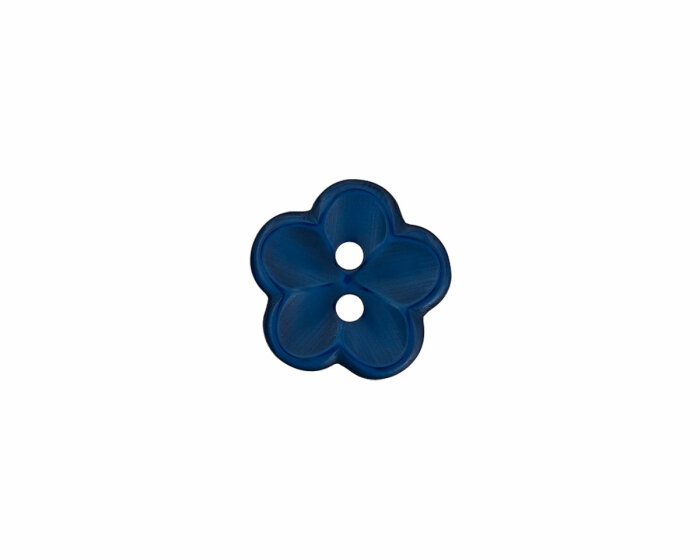 Kunststoffknopf 5-blättrige Blume mit Relief, Union Knopf