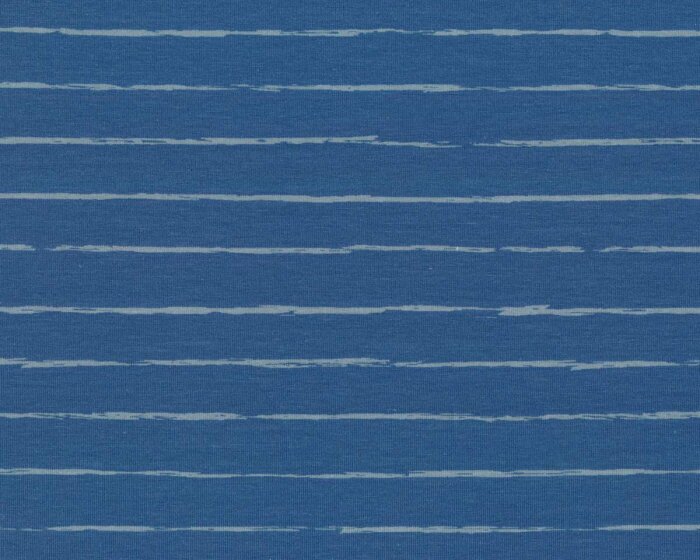 Baumwolljersey CRAYON, Streifen, taubenblau, Lila-Lotta