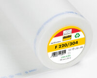 Bügeleinlage F 220, weiß und schwarz, Vlieseline schwarz