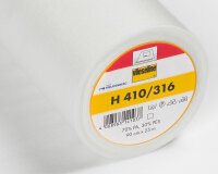 Bügeleinlage H 410, weiß und schwarz, Vlieseline