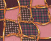 Viskosestoff FINE LADY, Riemen-Patchwork