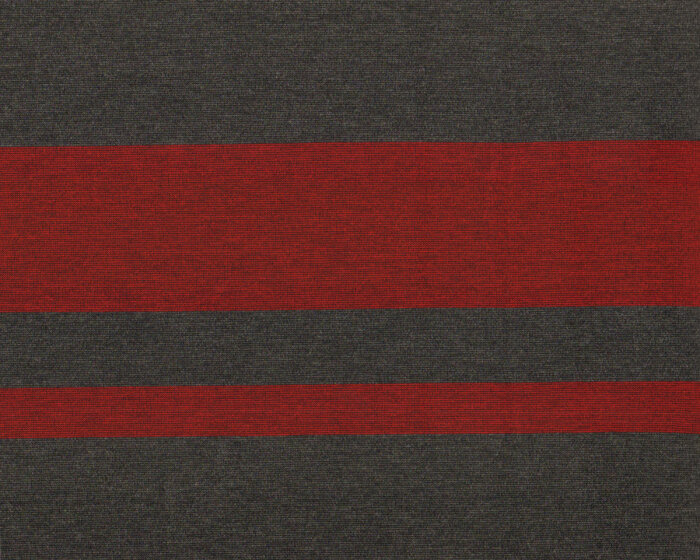 Viskose-Strickjersey PIO, Blockstreifen, dunkelrot-anthrazit