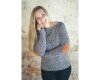 Jacquard-Strick MATS, Tupfen, schwarz