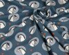 Baumwolljersey PRINCESS GREY, Pferde-Punkte, Hilco